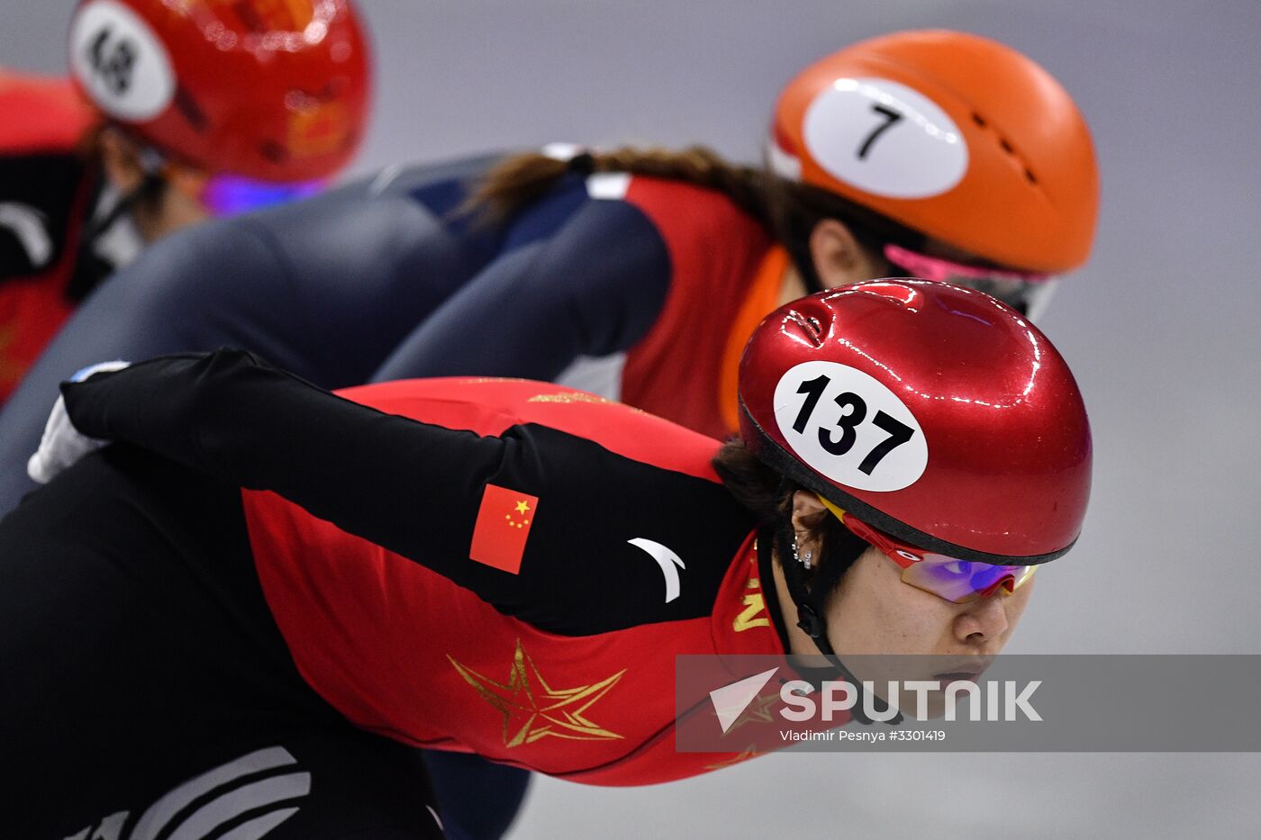 2018 Winter Olympics. Short track speed skating. Day three