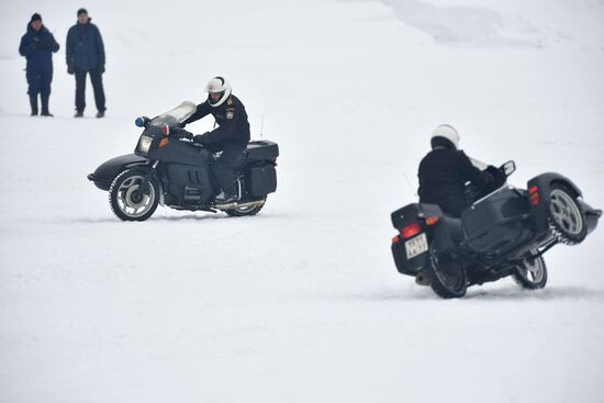 Federal Guard Service's special drivers in passenger car driving contest