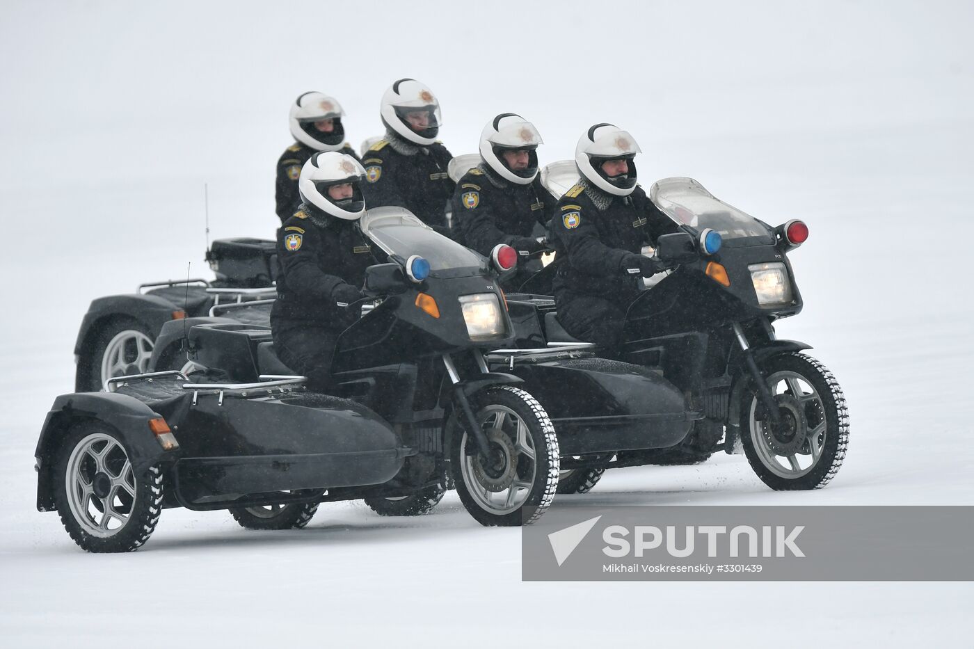 Federal Guard Service's special drivers in passenger car driving contest