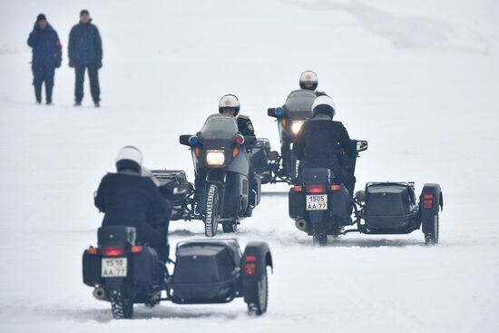 Federal Guard Service's special drivers in passenger car driving contest