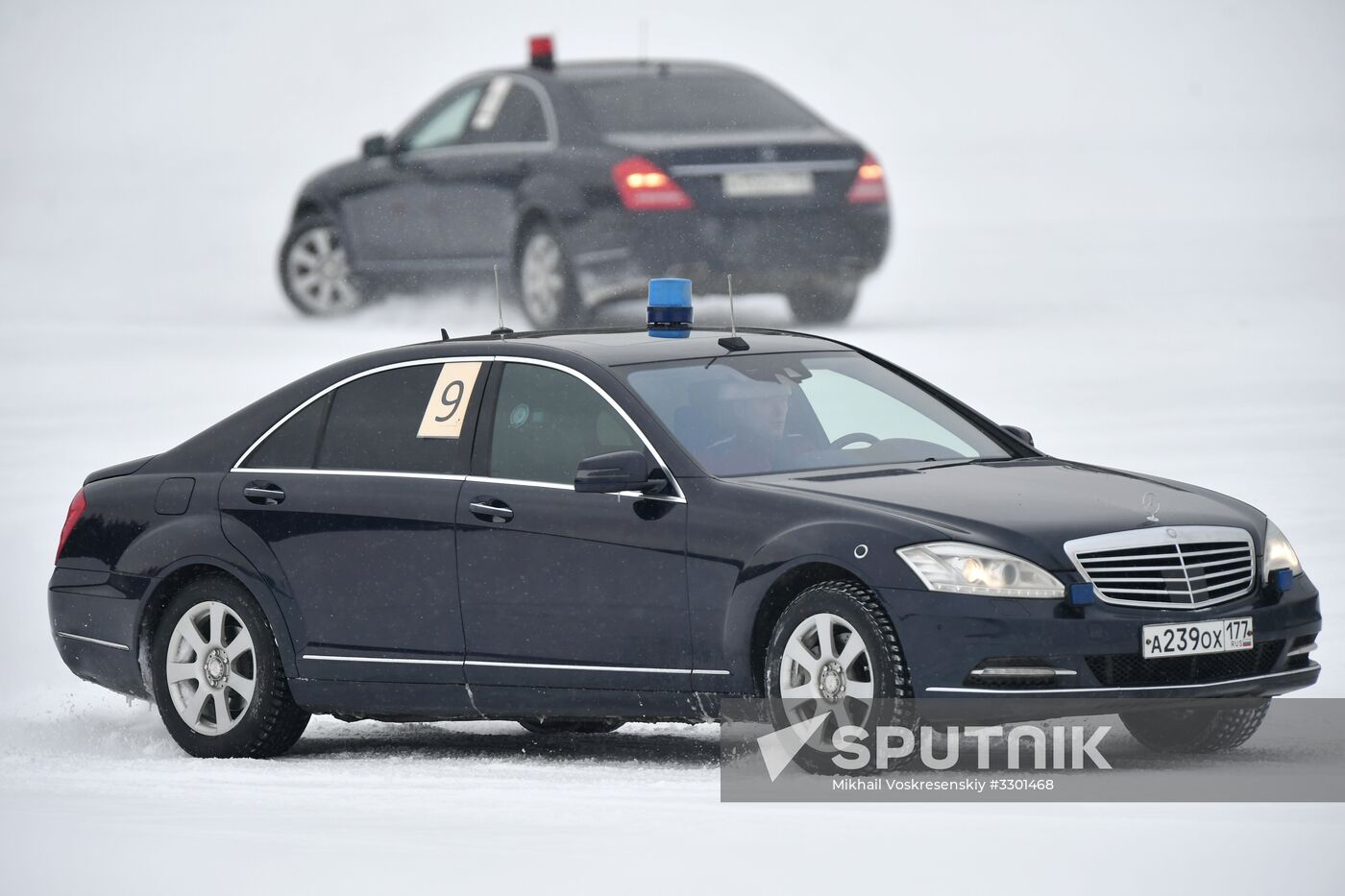 Federal Guard Service's special drivers in passenger car driving contest