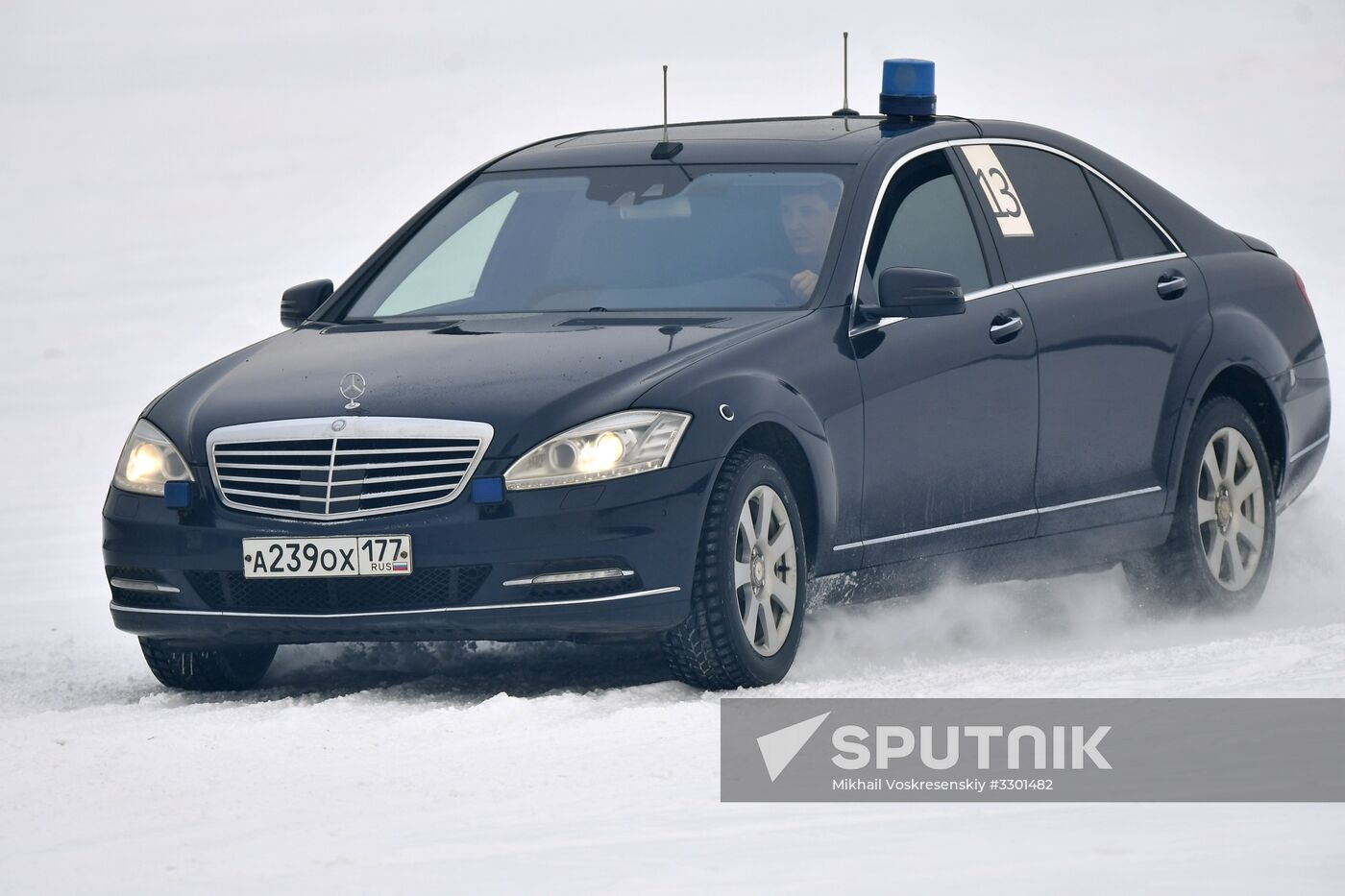 Federal Guard Service's special drivers in passenger car driving contest