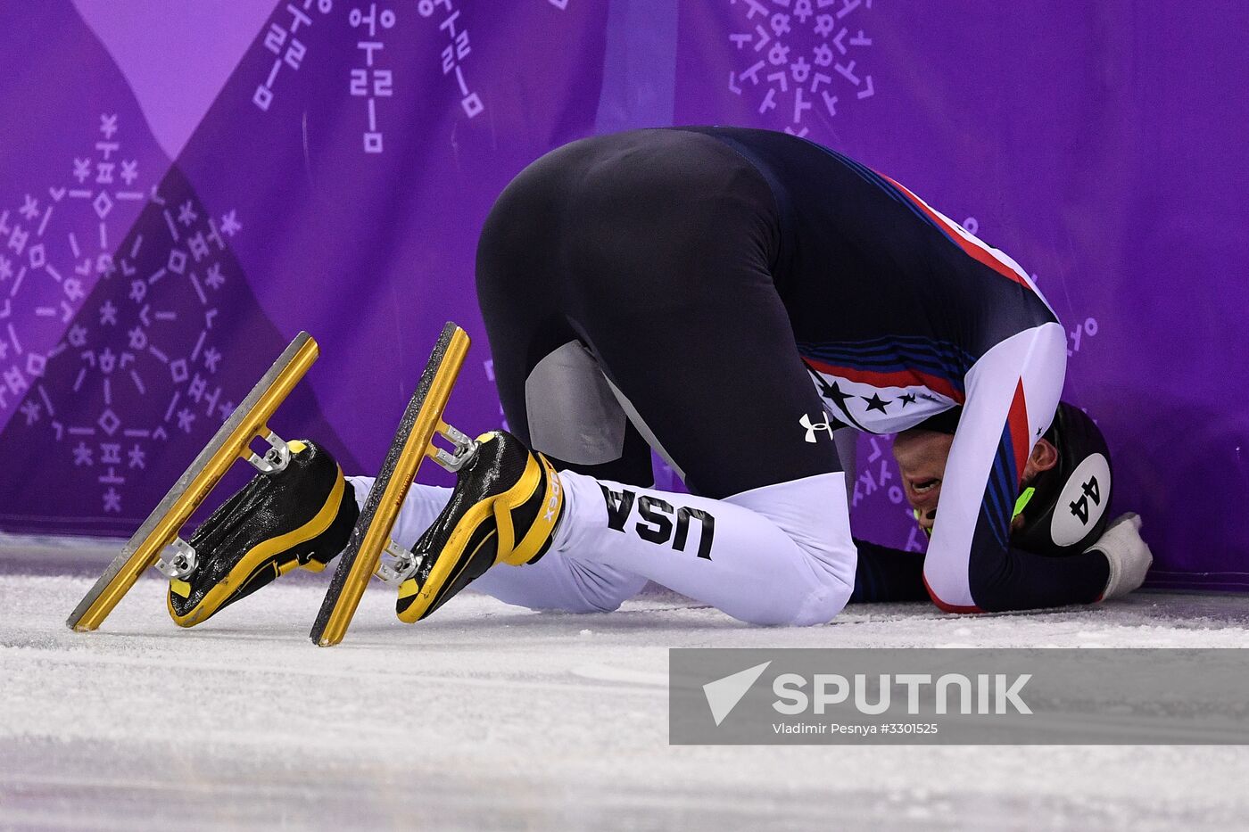 2018 Winter Olympics. Short track speed skating. Day three