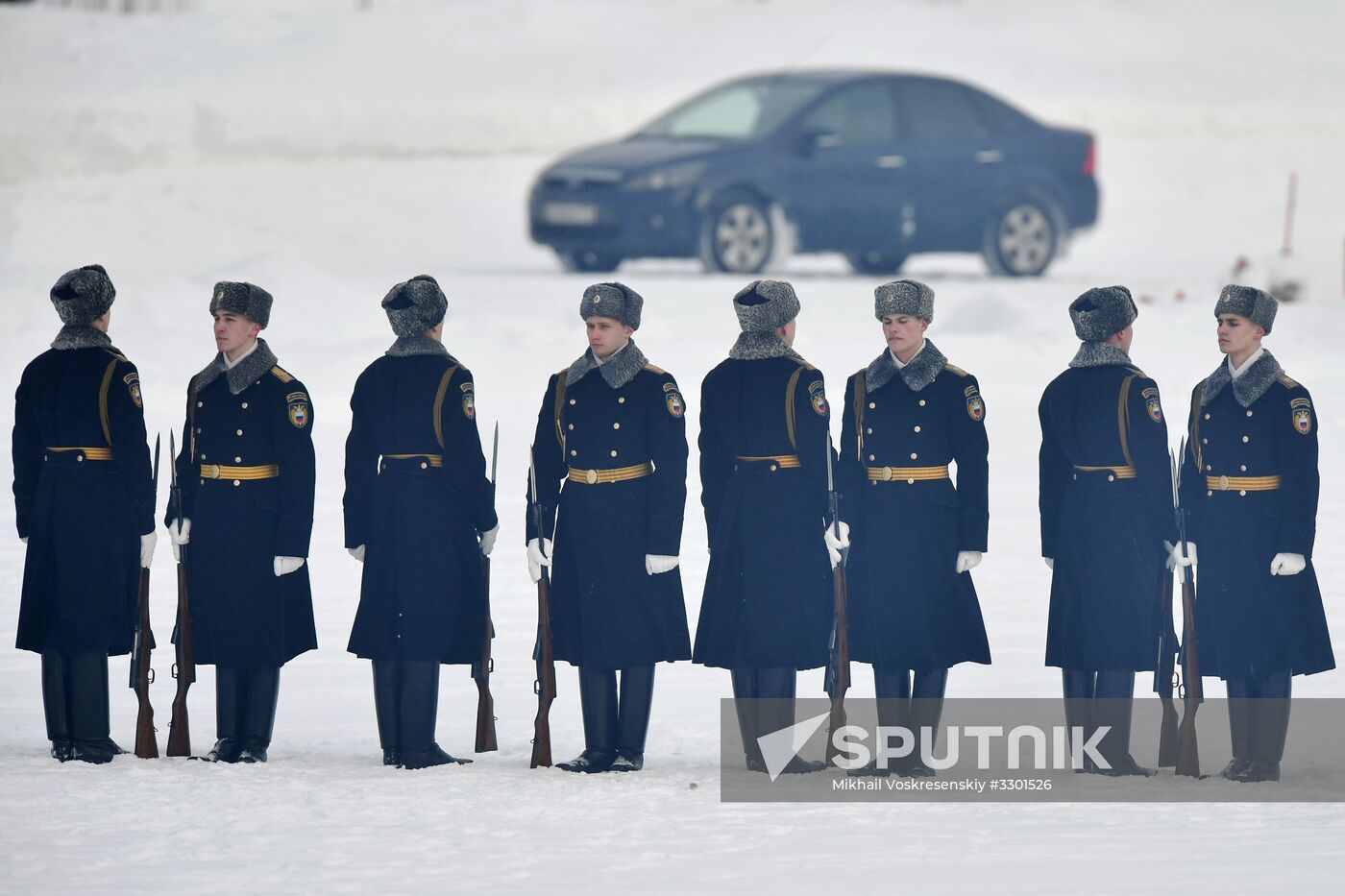 Federal Guard Service's special drivers in passenger car driving contest
