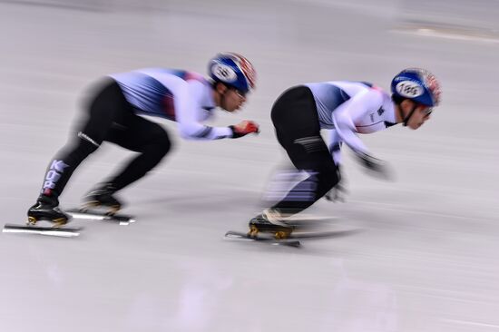 2018 Winter Olympics. Short track speed skating. Day three