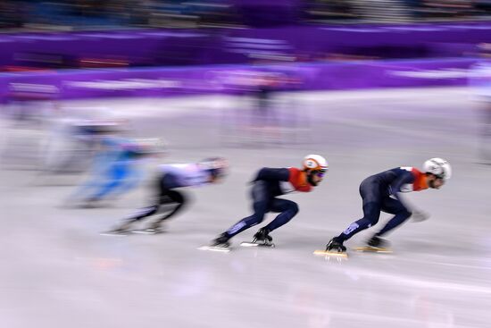 2018 Winter Olympics. Short track speed skating. Day three