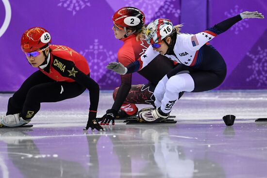 2018 Winter Olympics. Short track speed skating. Day three