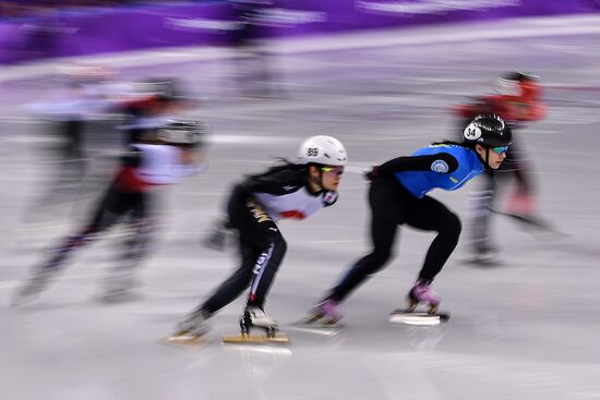 2018 Winter Olympics. Short track speed skating. Day three