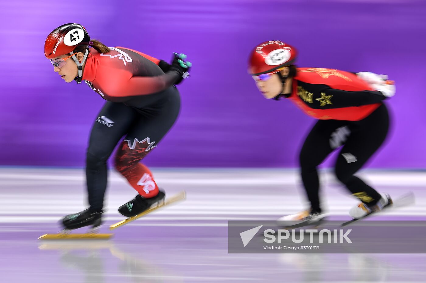 2018 Winter Olympics. Short track speed skating. Day three