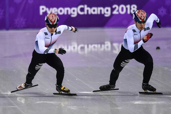 2018 Winter Olympics. Short track speed skating. Day three
