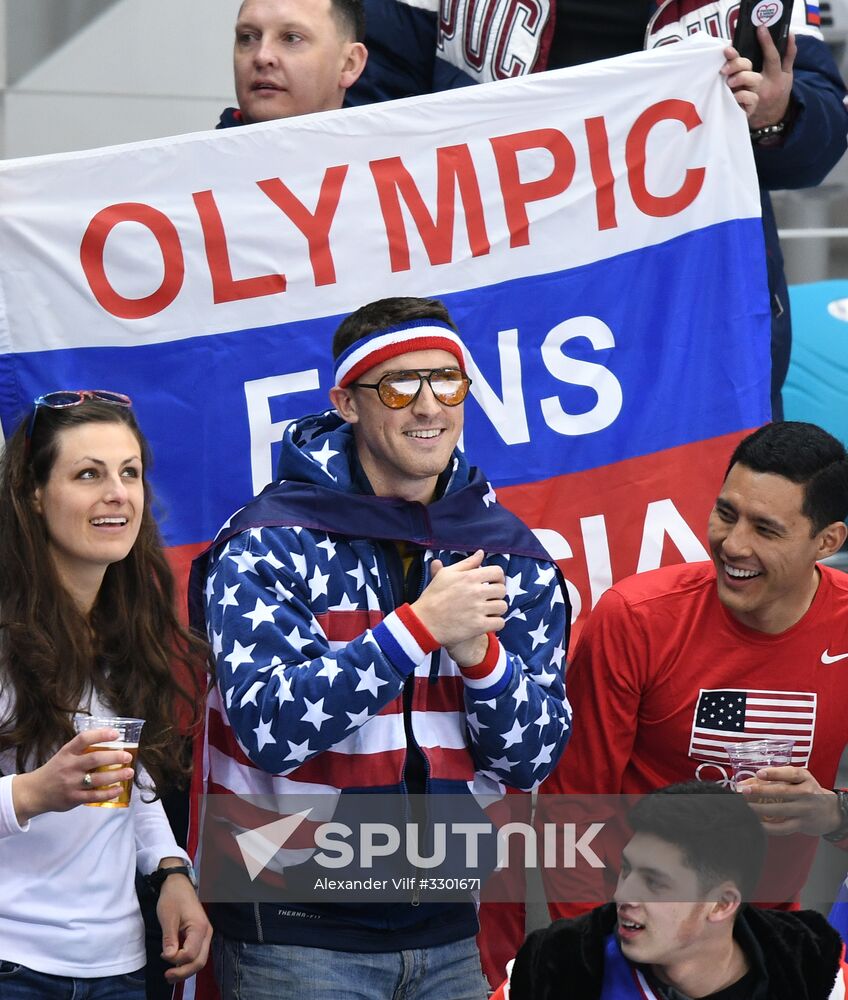 2018 Winter Olympics. Ice Hockey. Men. Russia vs USA