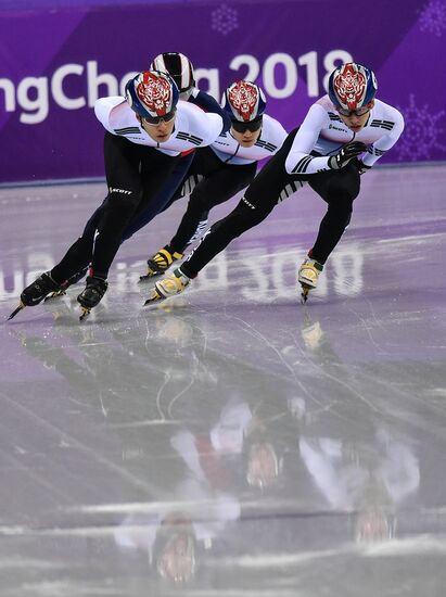 2018 Winter Olympics. Short track speed skating. Day three