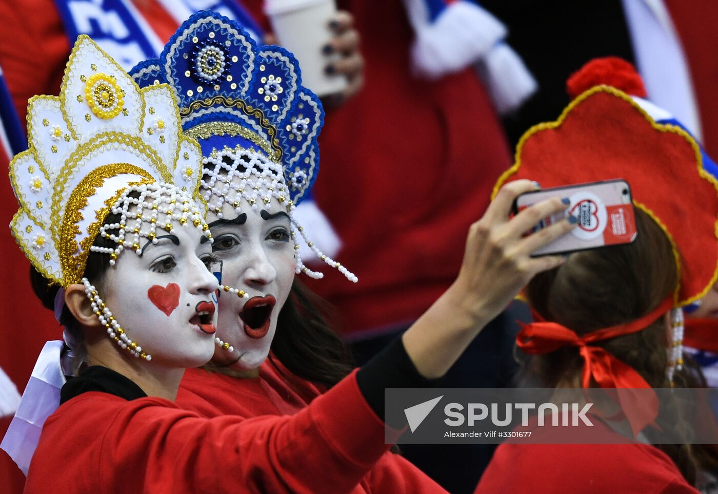 2018 Winter Olympics. Ice Hockey. Men. Russia vs USA