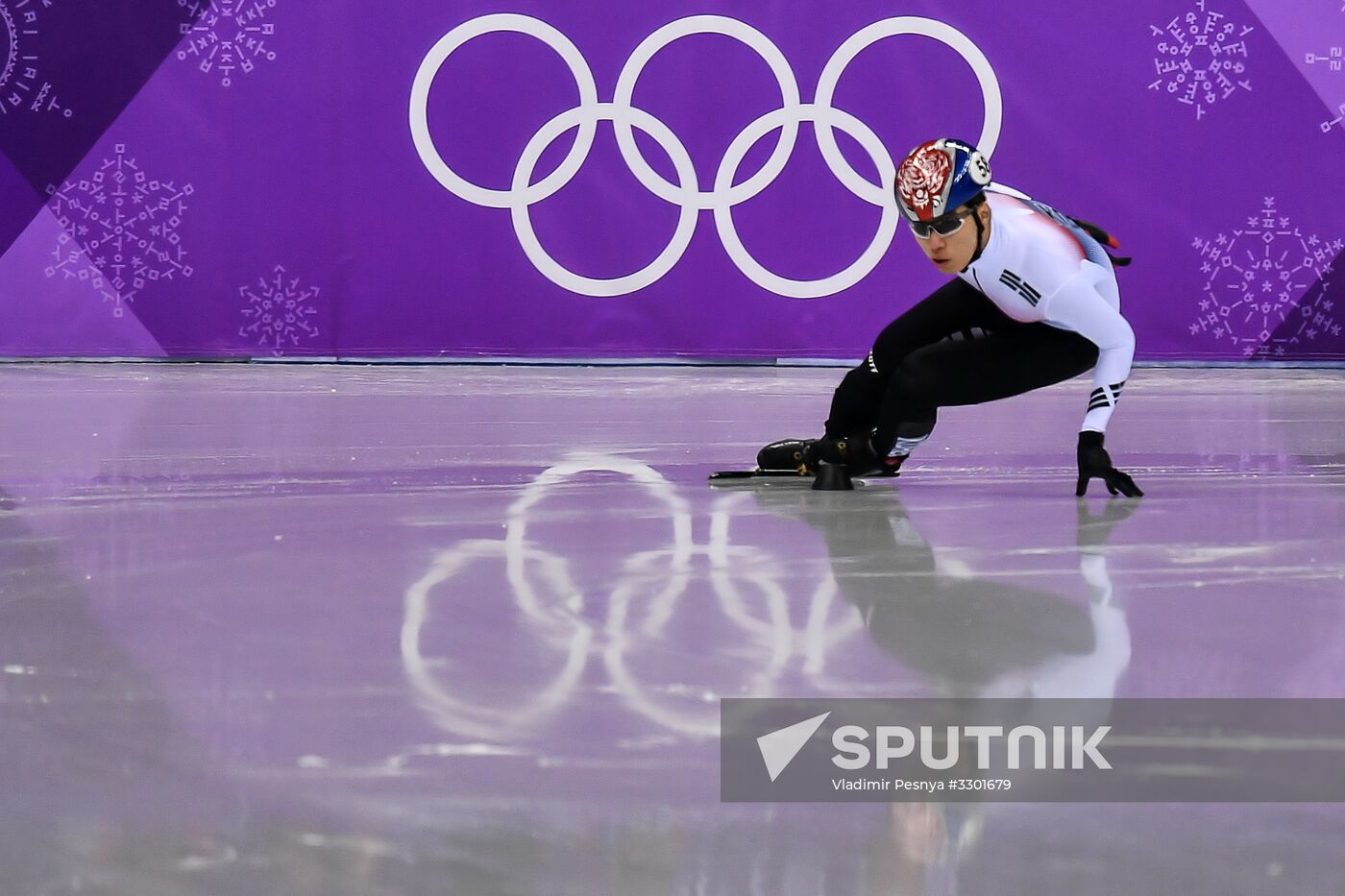 2018 Winter Olympics. Short track speed skating. Day three