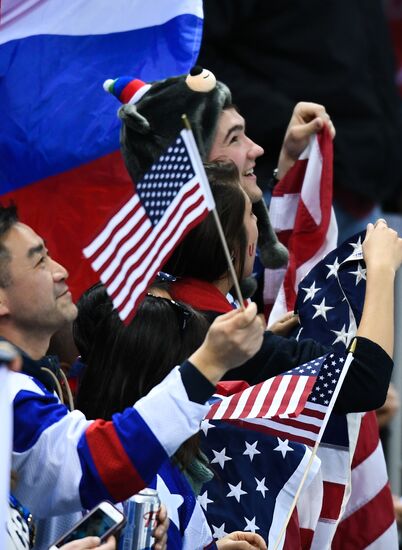 2018 Winter Olympics. Ice Hockey. Men. Russia vs USA