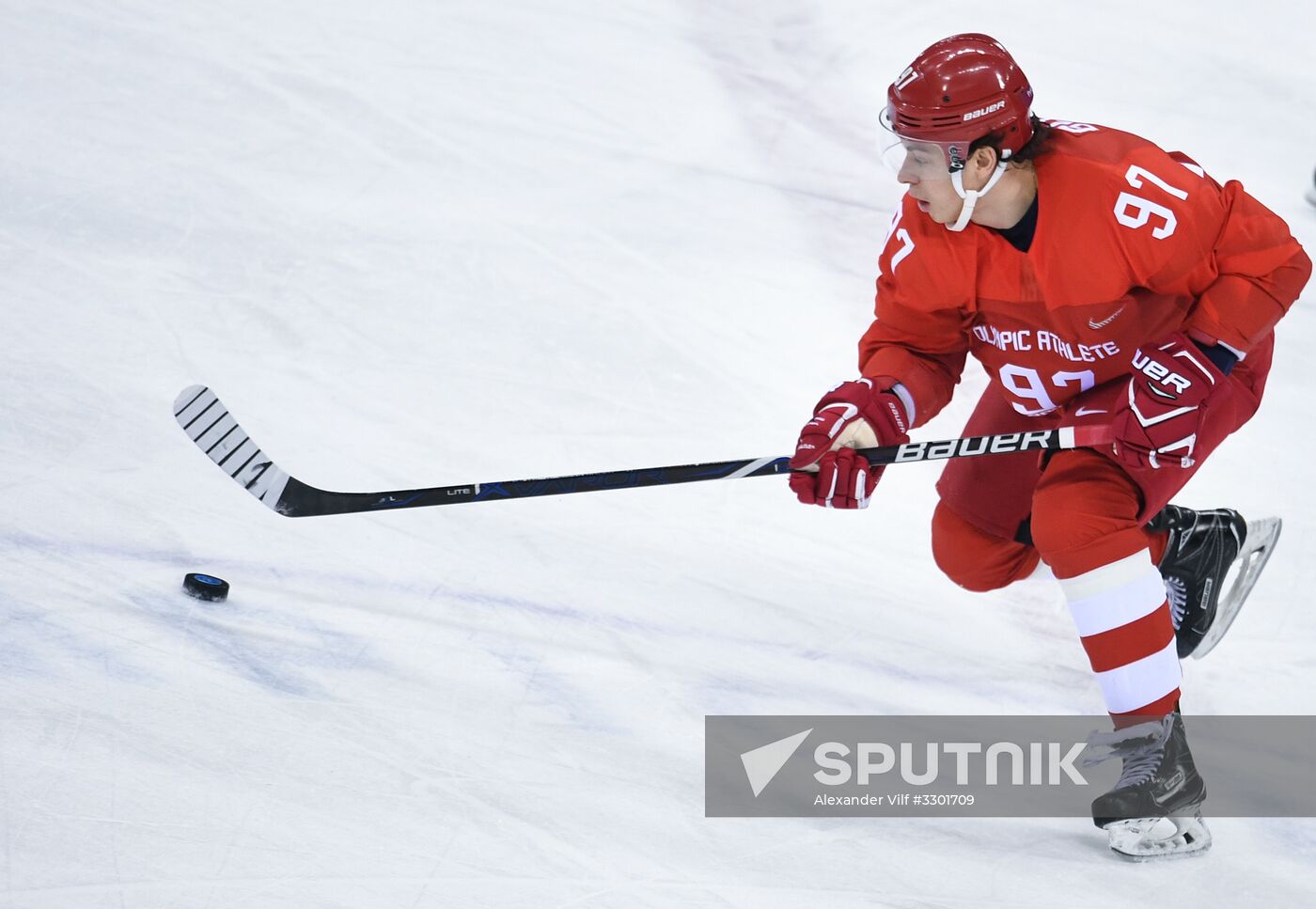 2018 Winter Olympics. Ice Hockey. Men. Russia vs USA