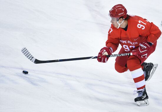 2018 Winter Olympics. Ice Hockey. Men. Russia vs USA