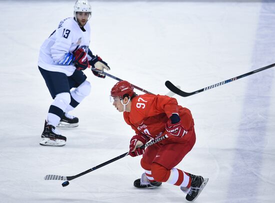 2018 Winter Olympics. Ice Hockey. Men. Russia vs USA