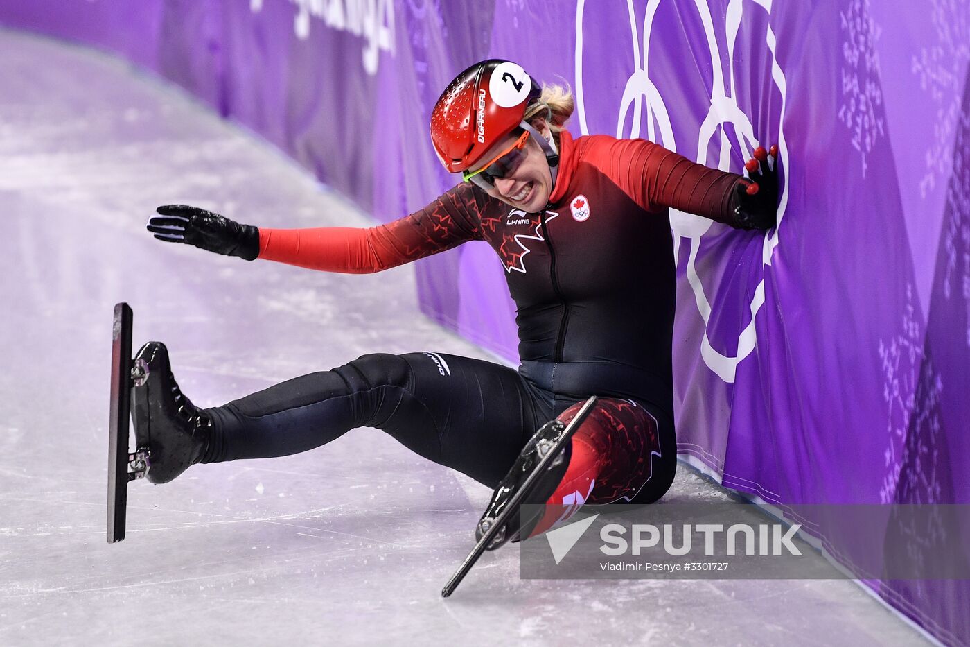 2018 Winter Olympics. Short track speed skating. Day three