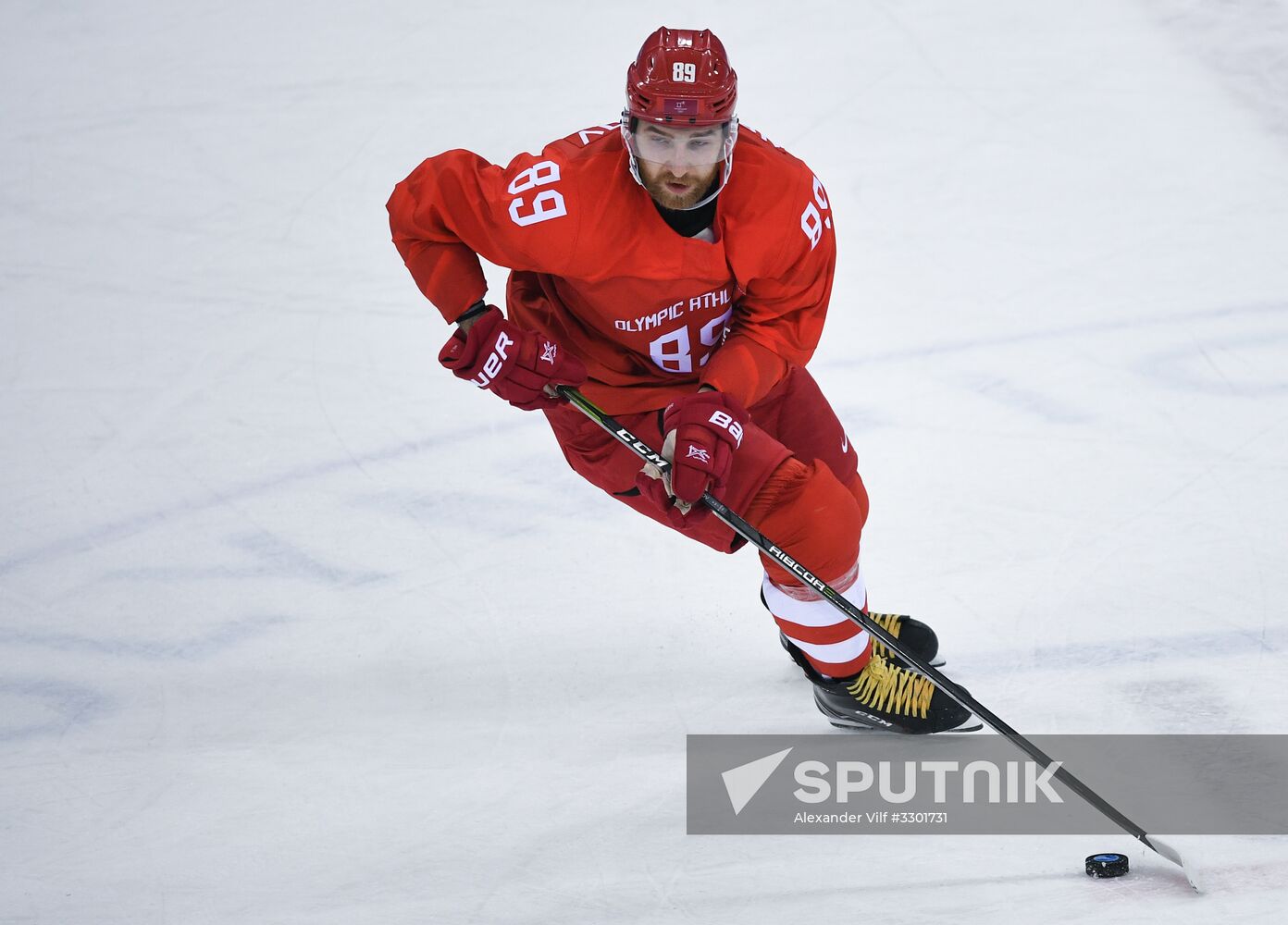 2018 Winter Olympics. Ice Hockey. Men. Russia vs USA