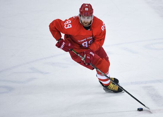 2018 Winter Olympics. Ice Hockey. Men. Russia vs USA