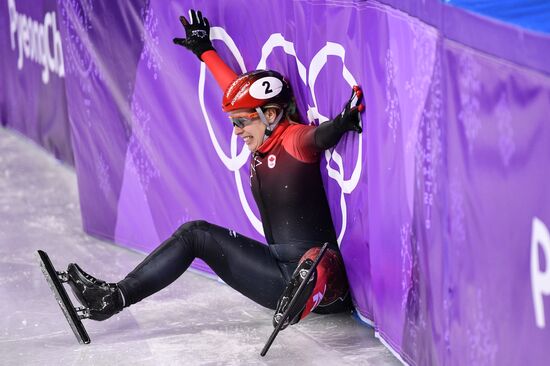 2018 Winter Olympics. Short track speed skating. Day three