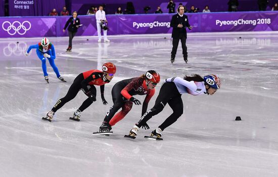 2018 Winter Olympics. Short track speed skating. Day three