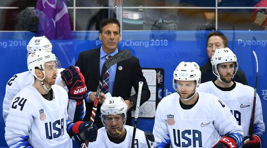 2018 Winter Olympics. Ice Hockey. Men. Russia vs USA