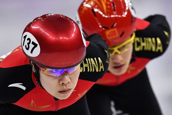 2018 Winter Olympics. Short track speed skating. Day three