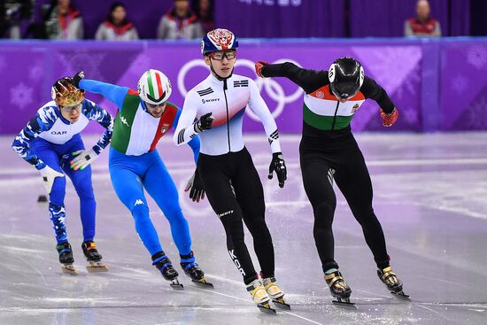 2018 Winter Olympics. Short track speed skating. Day three