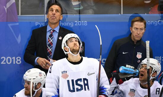 2018 Winter Olympics. Ice Hockey. Men. Russia vs USA