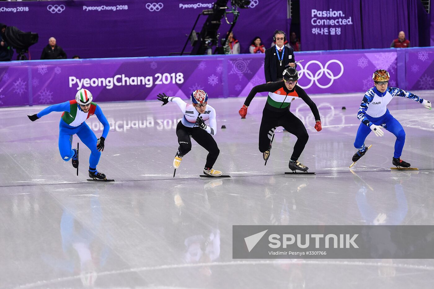 2018 Winter Olympics. Short track speed skating. Day three