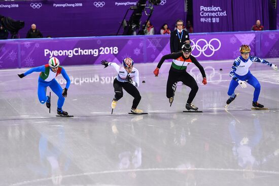 2018 Winter Olympics. Short track speed skating. Day three