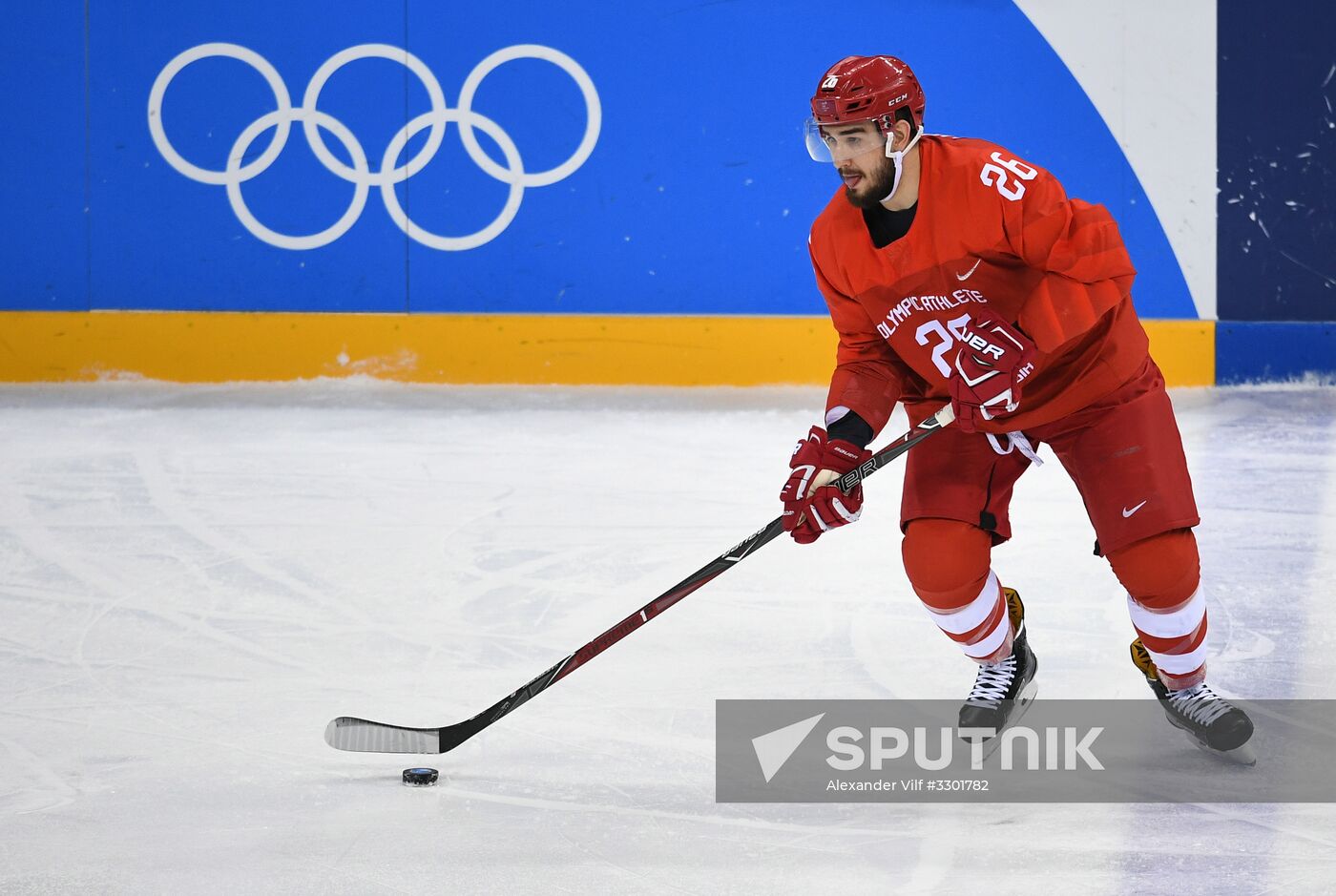 2018 Winter Olympics. Ice Hockey. Men. Russia vs USA