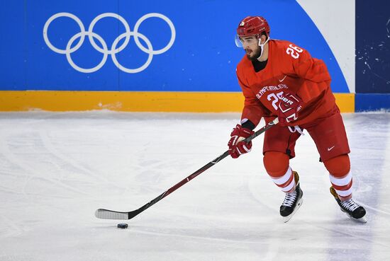 2018 Winter Olympics. Ice Hockey. Men. Russia vs USA