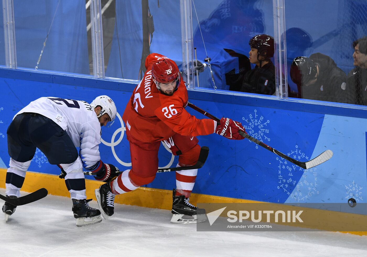 2018 Winter Olympics. Ice Hockey. Men. Russia vs USA