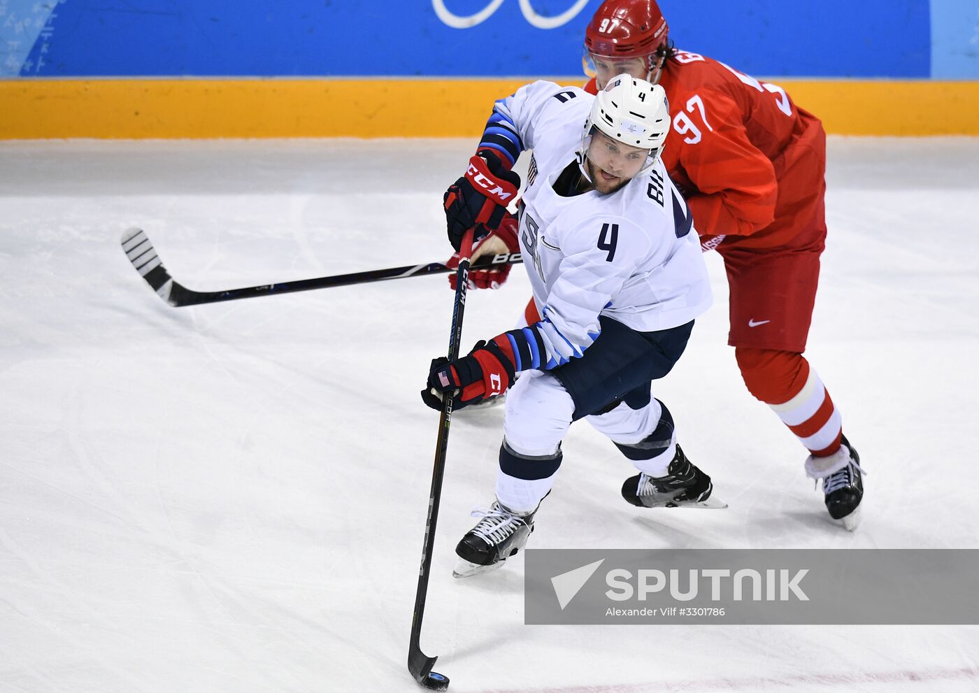 2018 Winter Olympics. Ice Hockey. Men. Russia vs USA