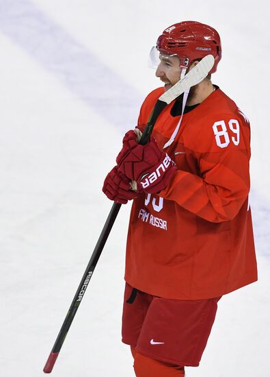 2018 Winter Olympics. Ice Hockey. Men. Russia vs USA
