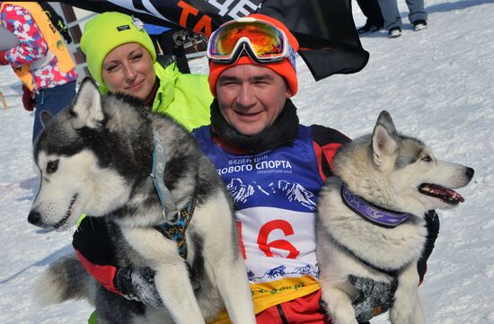 Open winter sleddog championship of Primorye Territory