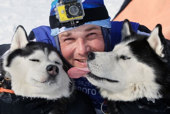 Open winter sleddog championship of Primorye Territory
