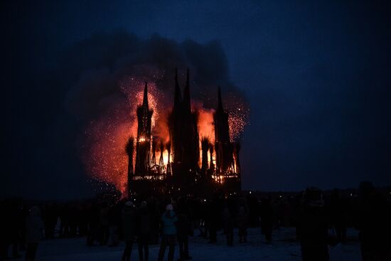 Celebration of Maslenitsa in Nikola-Lenivets