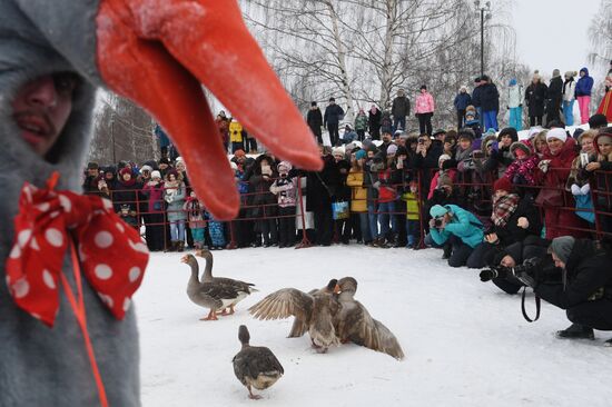 Celebration of Maslenitsa in Suzdal