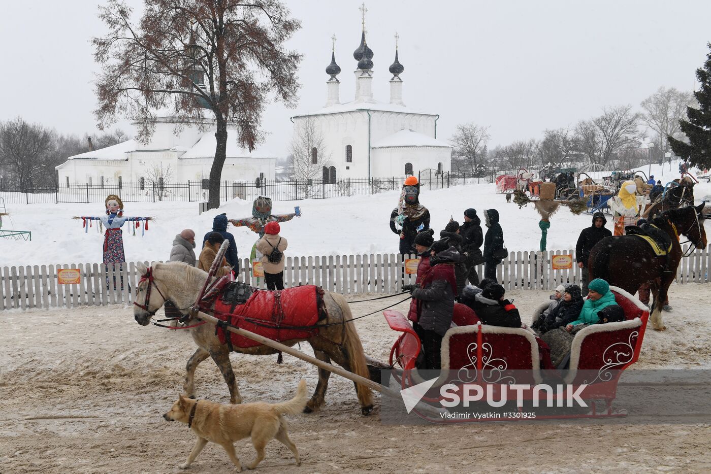 Celebration of Maslenitsa in Suzdal