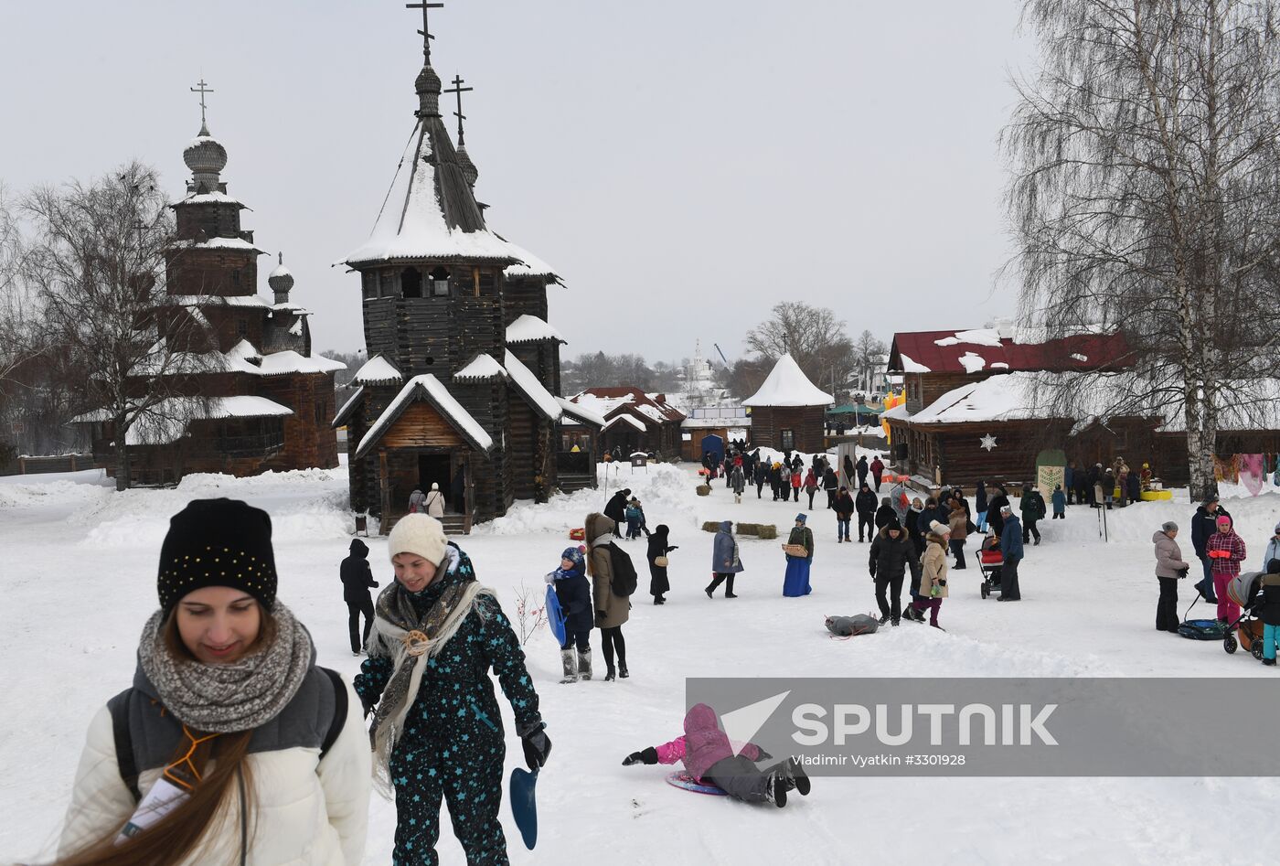 Celebration of Maslenitsa in Suzdal