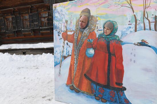 Celebration of Maslenitsa in Suzdal