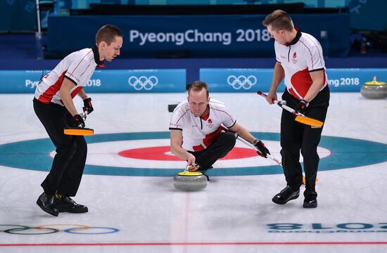 2018 Winter Olympics. Curling. Men. Day Five