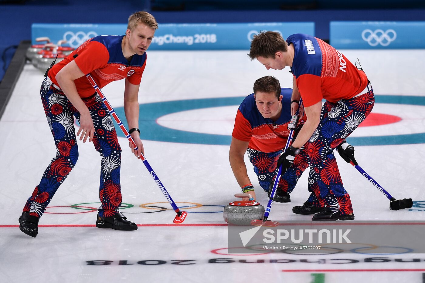 2018 Winter Olympics. Curling. Men. Day Five