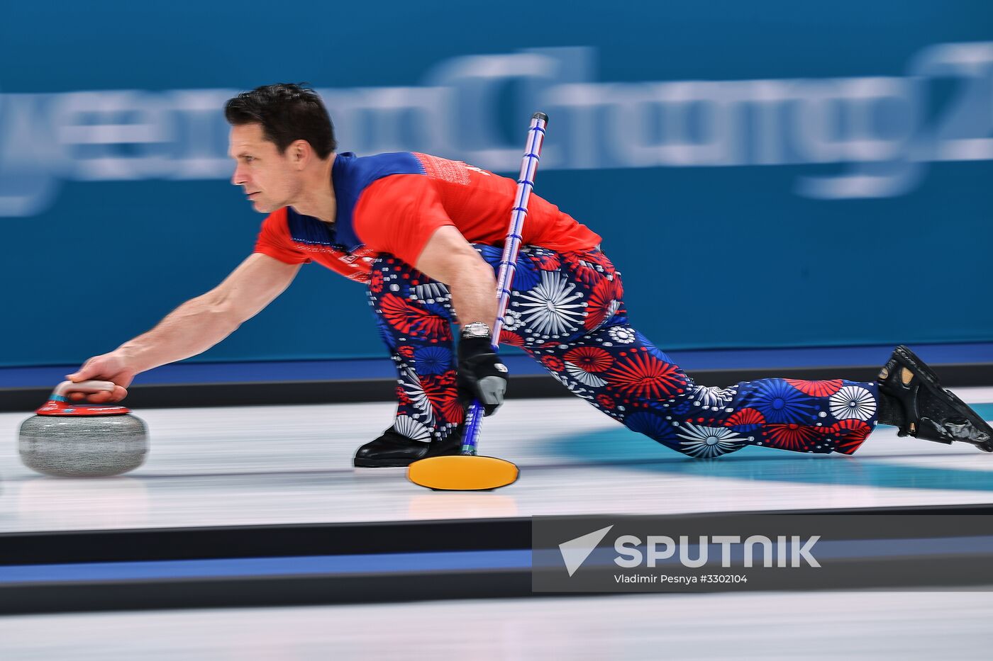 2018 Winter Olympics. Curling. Men. Day Five