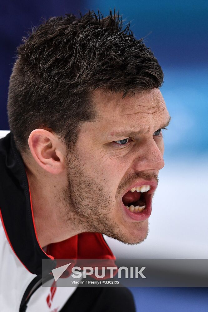 2018 Winter Olympics. Curling. Men. Day Five