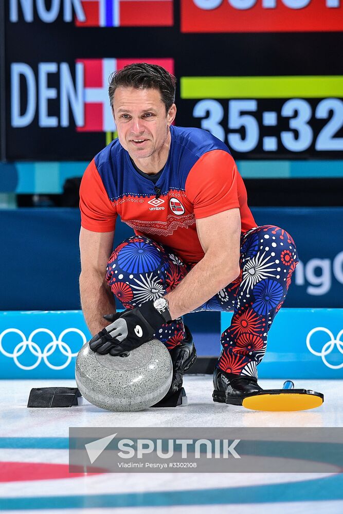 2018 Winter Olympics. Curling. Men. Day Five